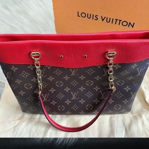 NICE~Louis Vuitton Pallas Brown Monogram Canvas